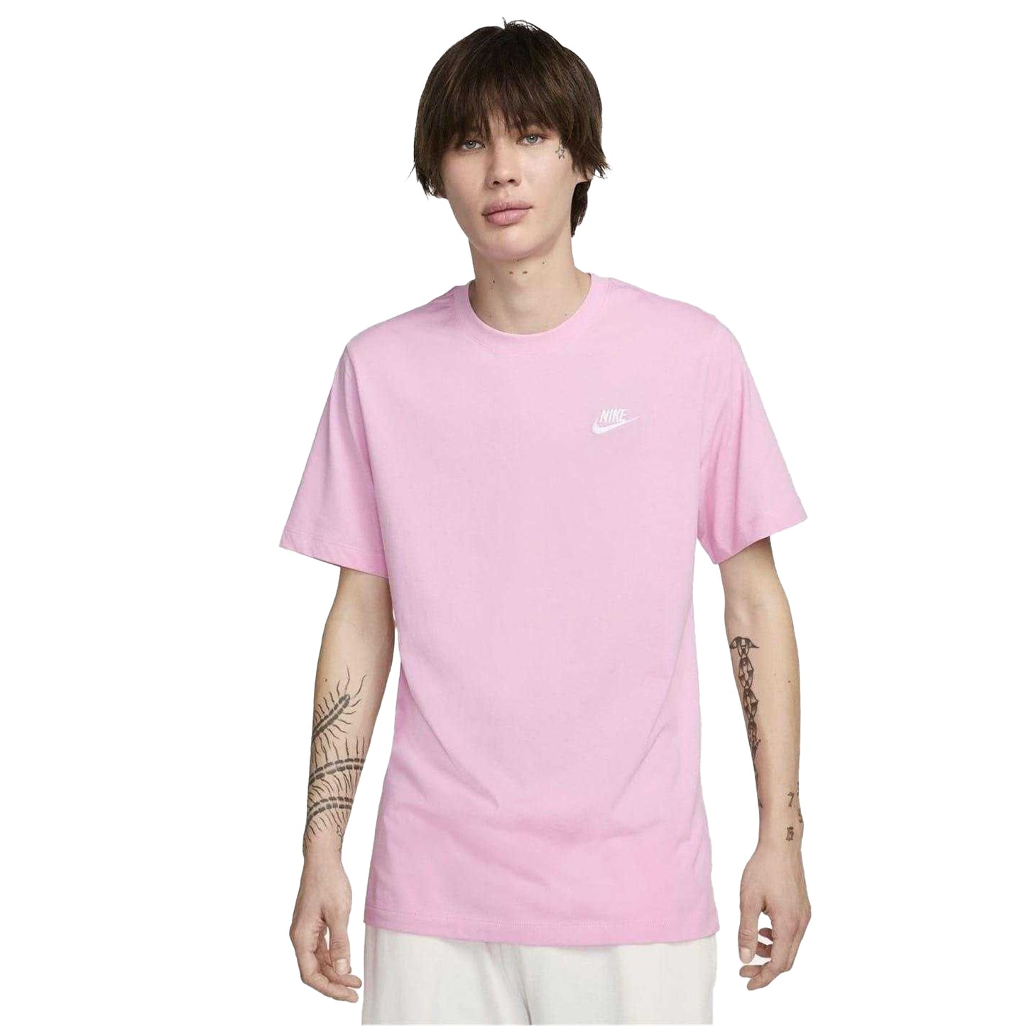 Pink Rise - Front - Nike Mens Club T-Shirt