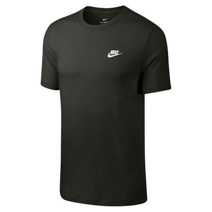 Sequoia Green-White - Front - Nike Mens Club T-Shirt