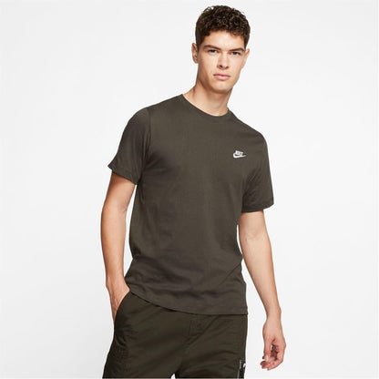 Sequoia Green-White - Side - Nike Mens Club T-Shirt