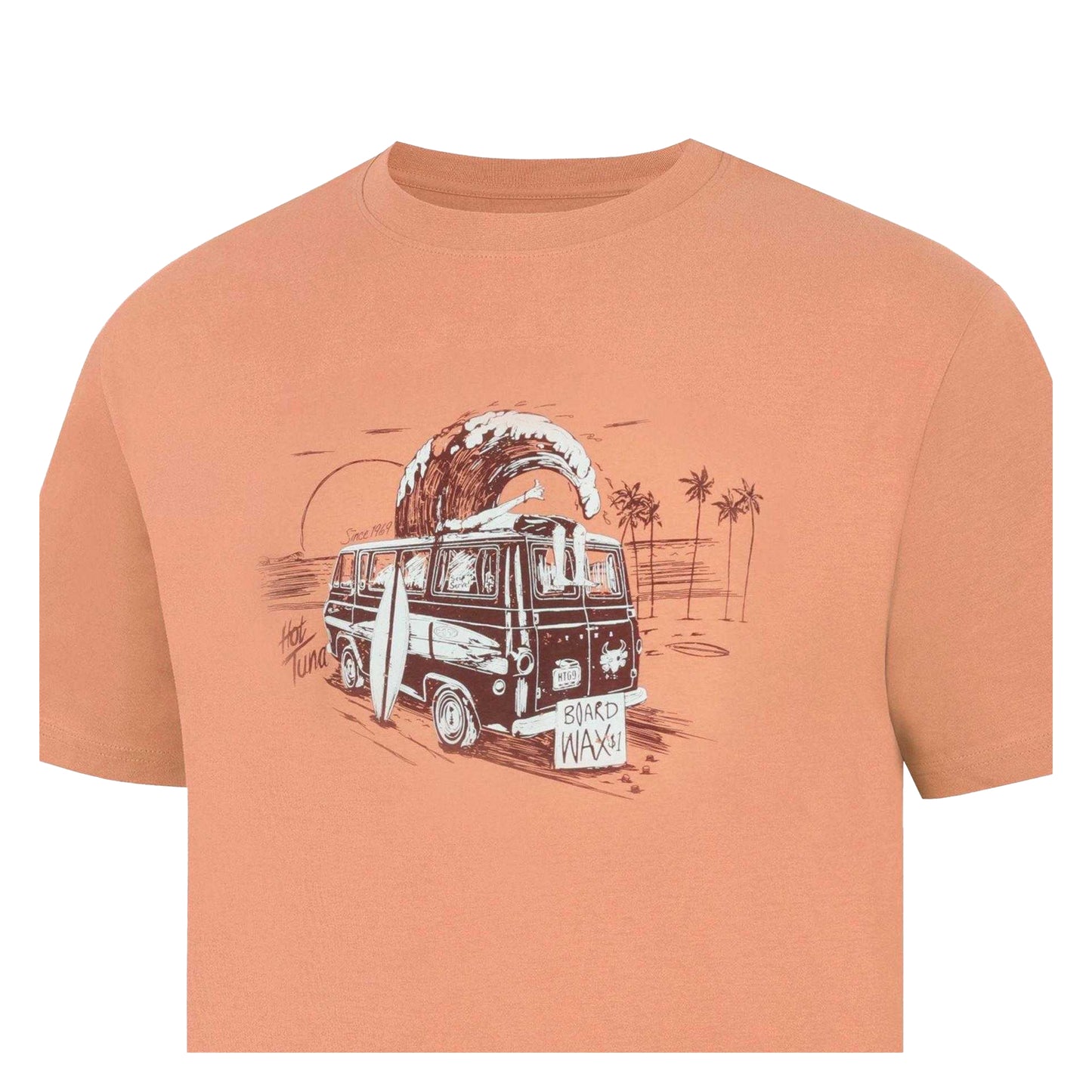 Peach - Side - Hot Tuna Mens T-Shirt