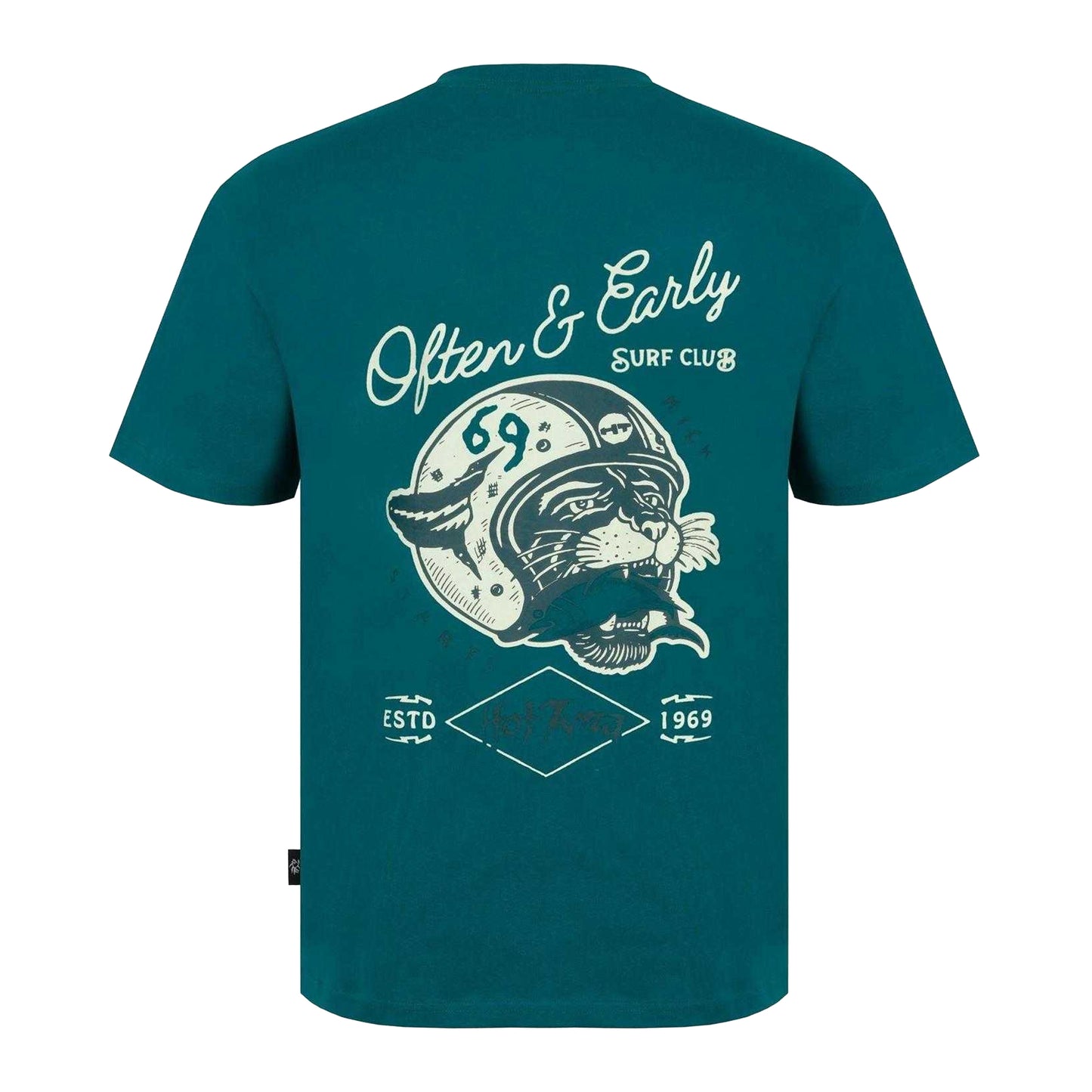 Teal Blue - Back - Hot Tuna Mens T-Shirt