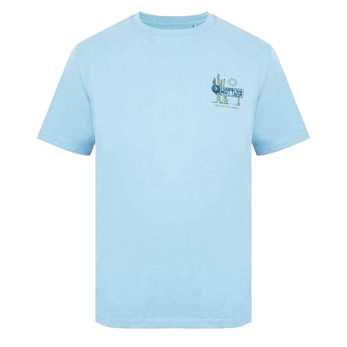 Aqua Blue - Front - Hot Tuna Mens T-Shirt