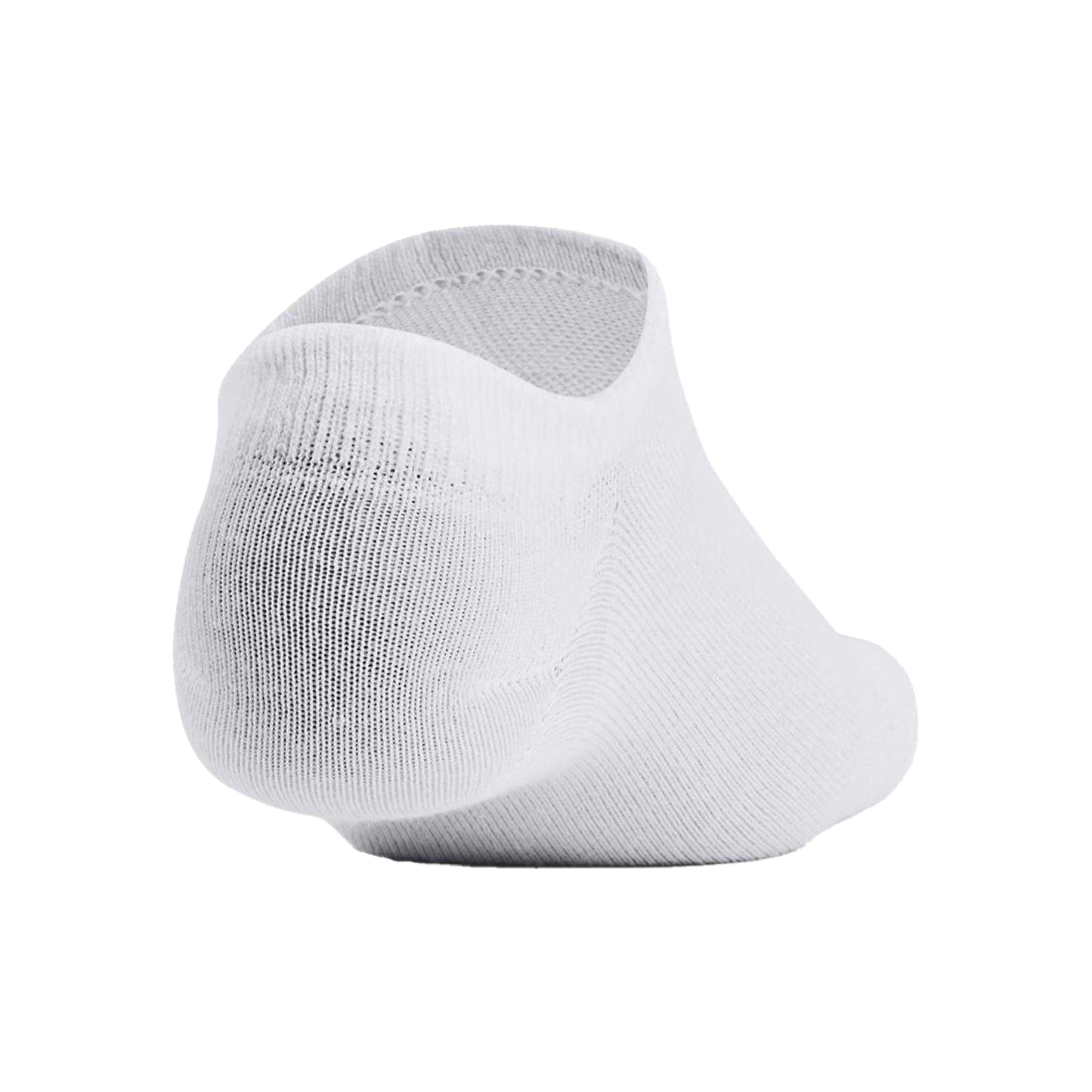 White - Back - Under Armour Womens-Ladies Essential No-Show Socks (Pack of 6)