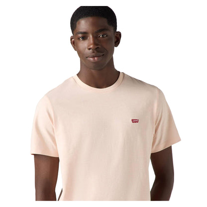 Pale Dogwood - Side - Levis Mens Original Batwing Logo T-Shirt