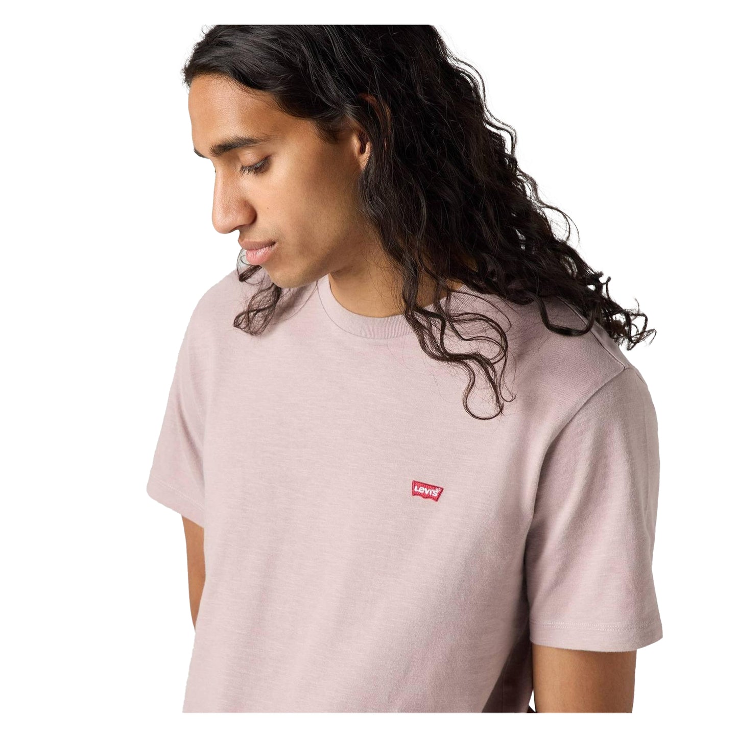 Purple - Side - Levis Mens Original Batwing Logo T-Shirt