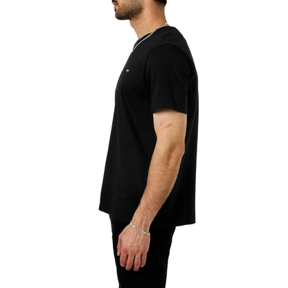Black - Side - Levis Mens Original Batwing Logo T-Shirt