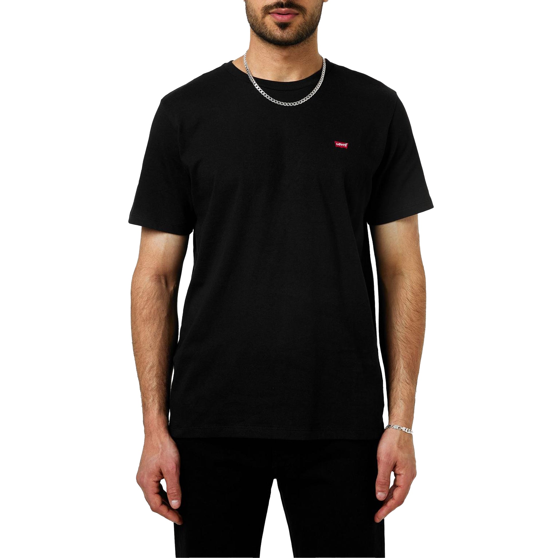 Black - Lifestyle - Levis Mens Original Batwing Logo T-Shirt