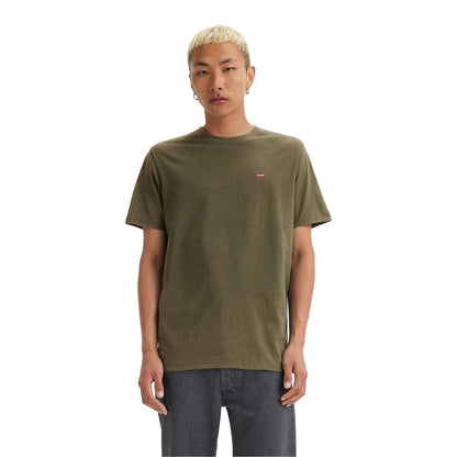 Olive Night - Front - Levis Mens Original Batwing Logo T-Shirt