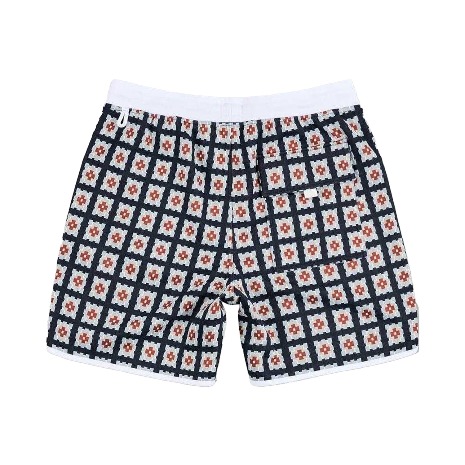 Multicoloured - Back - Pretty Green Mens Timperley Geo Sweat Shorts