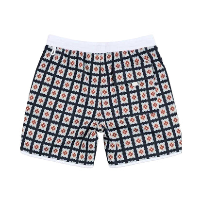 Multicoloured - Back - Pretty Green Mens Timperley Geo Sweat Shorts