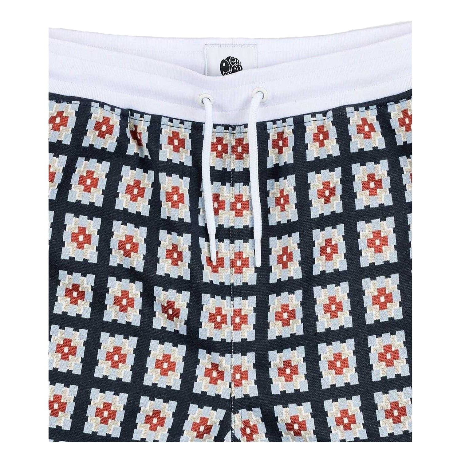 Multicoloured - Side - Pretty Green Mens Timperley Geo Sweat Shorts