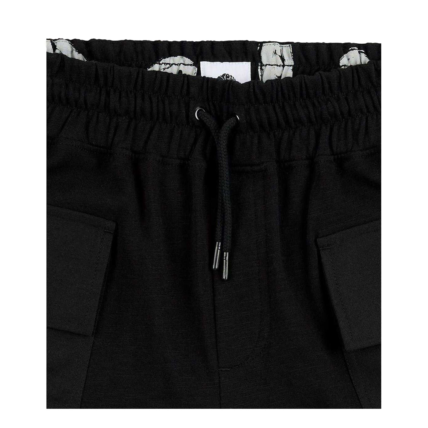 Black - Side - Pretty Green Mens Stamford Cargo Shorts