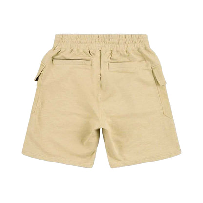 Taupe - Back - Pretty Green Mens Stamford Cargo Shorts