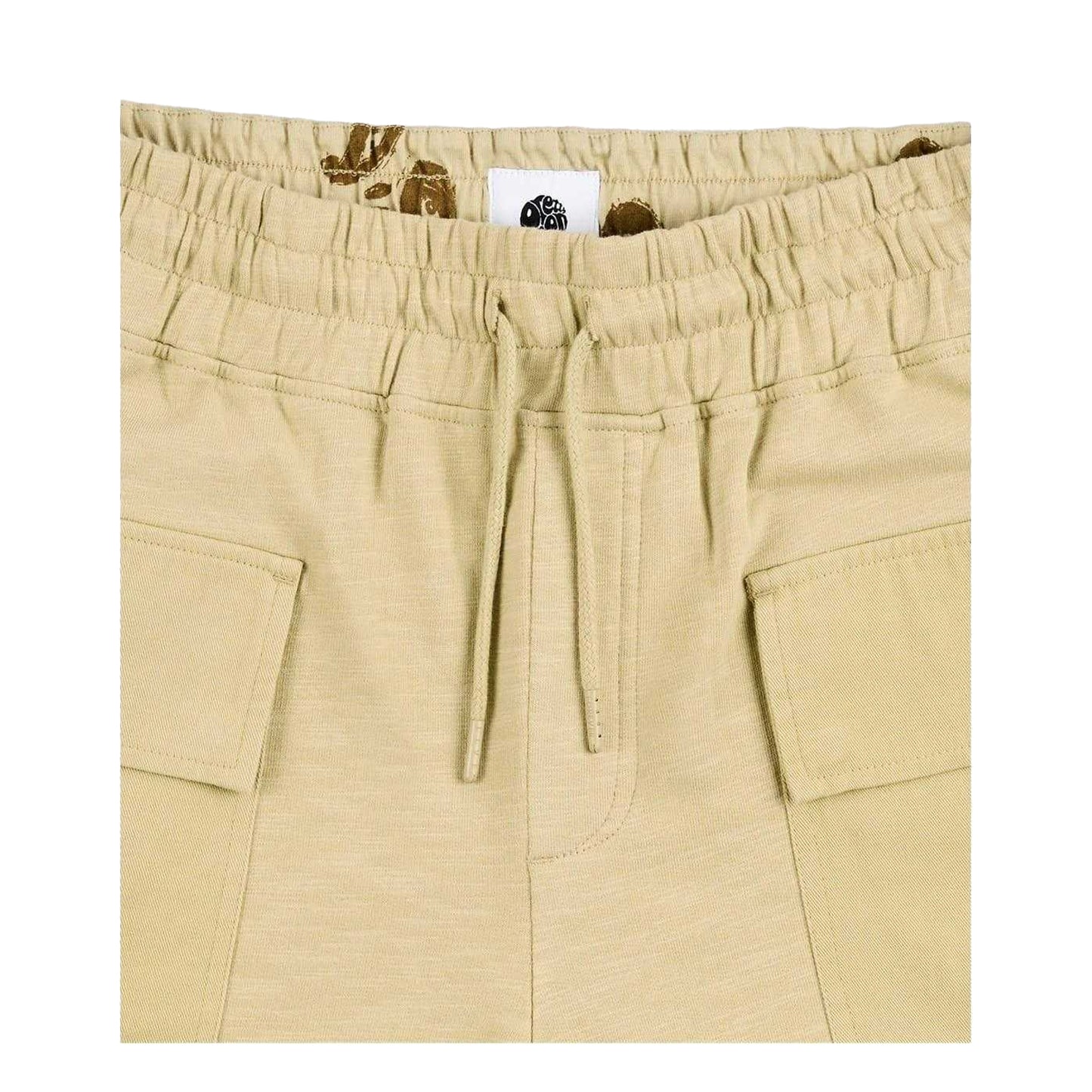Taupe - Side - Pretty Green Mens Stamford Cargo Shorts