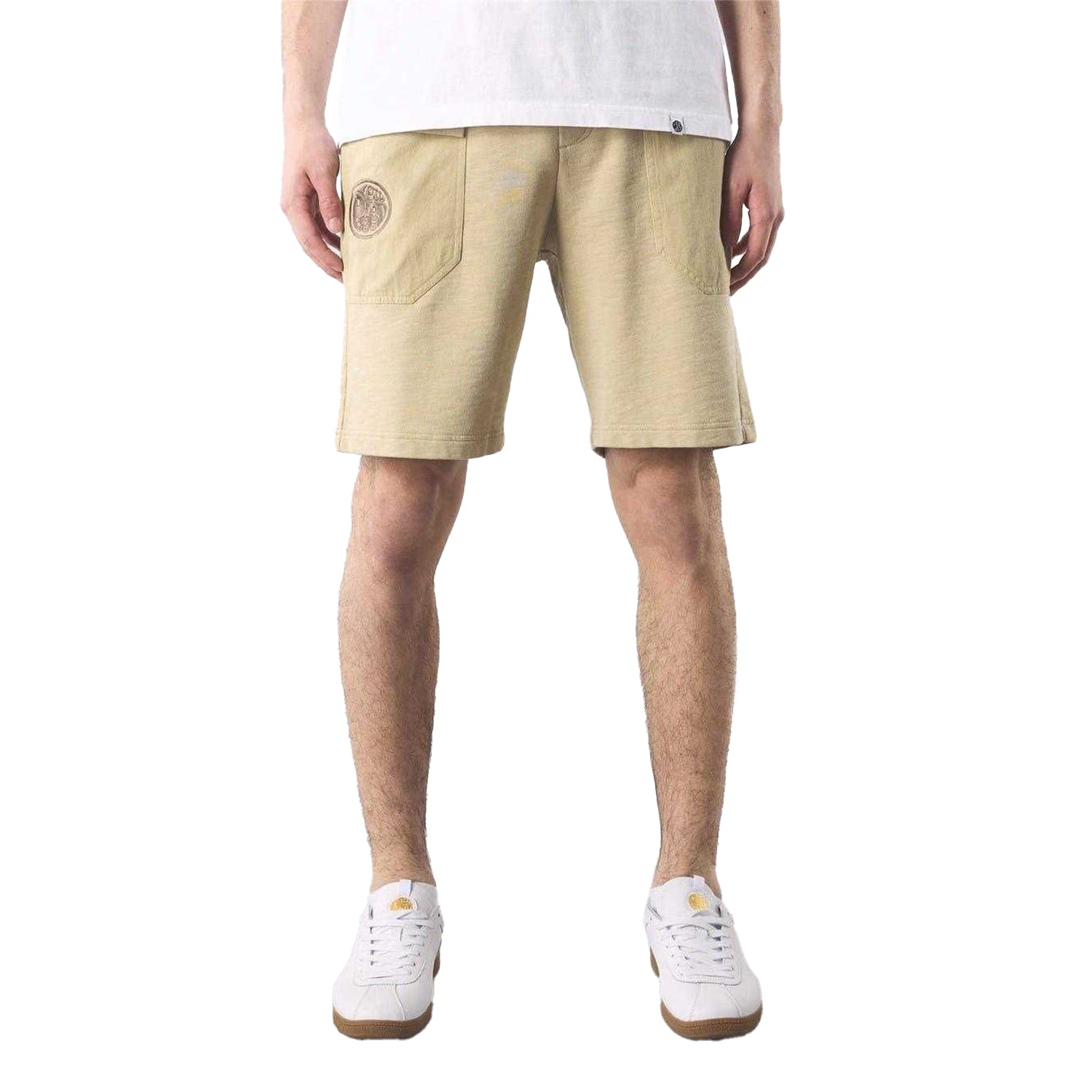 Taupe - Lifestyle - Pretty Green Mens Stamford Cargo Shorts