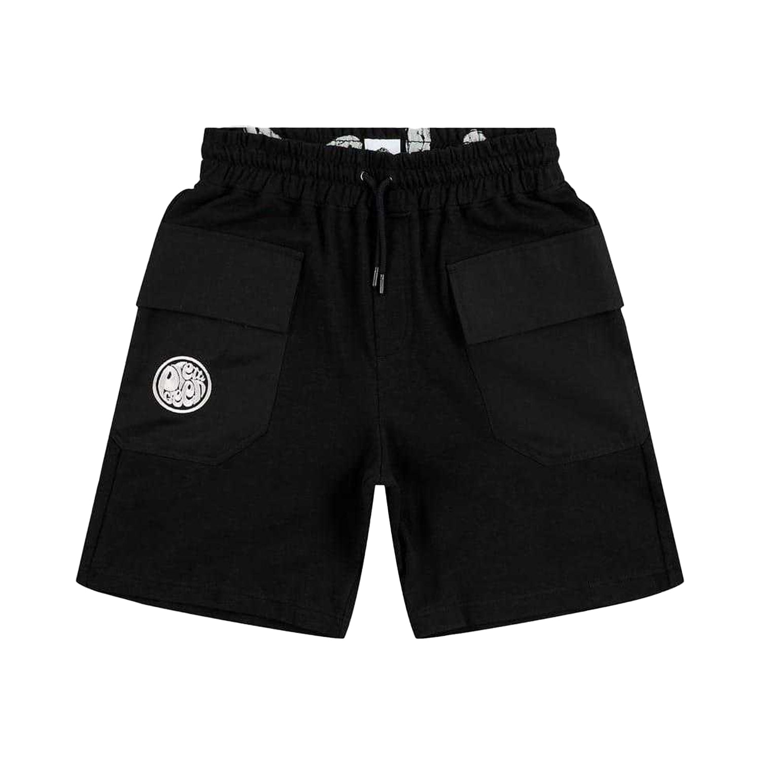 Black - Front - Pretty Green Mens Stamford Cargo Shorts