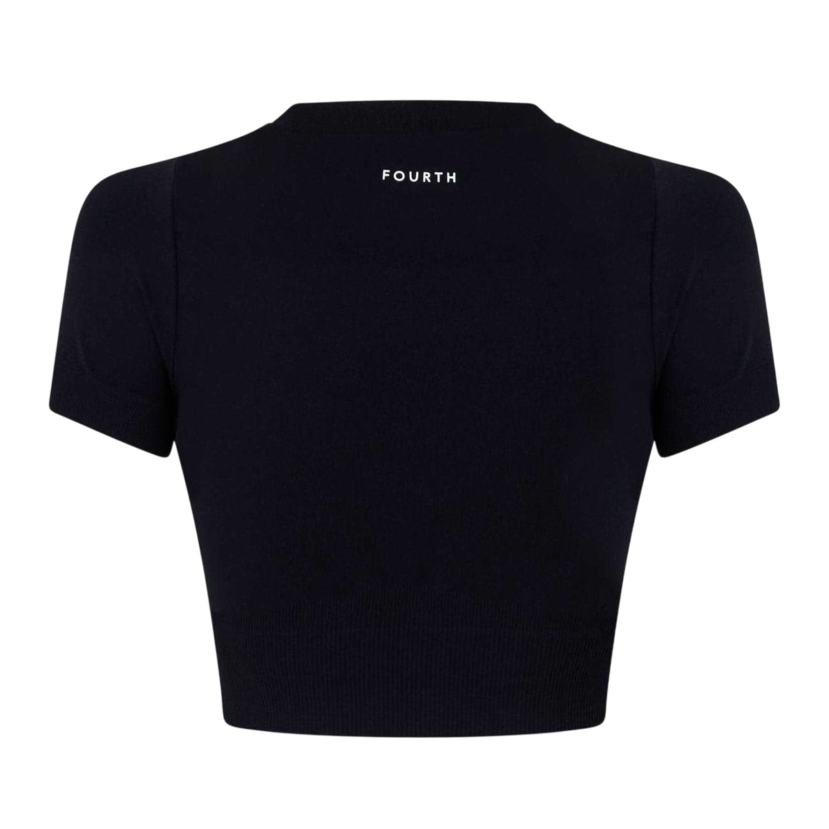 Black - Back - 4th & Reckless Womens-Ladies Brogan Crop Top