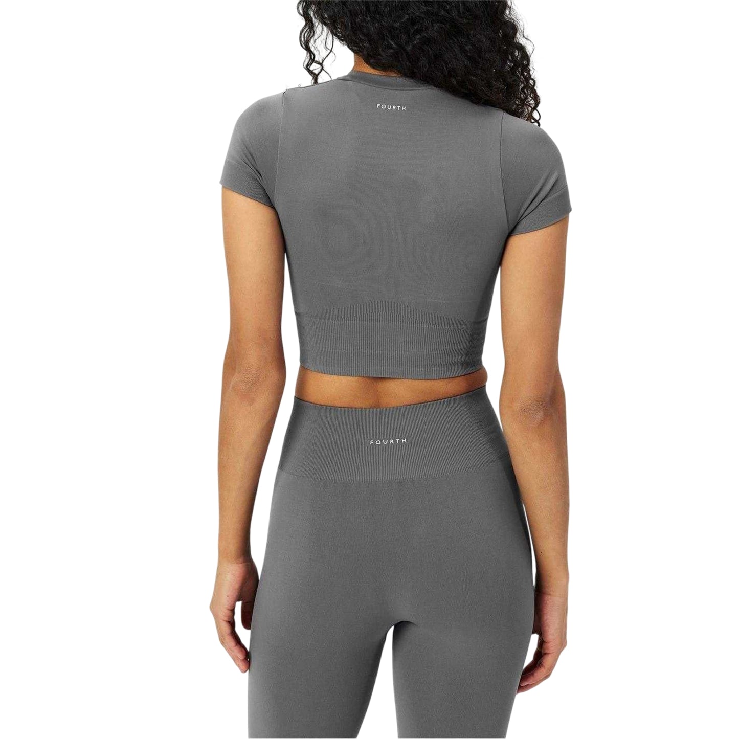 Grey - Lifestyle - 4th & Reckless Womens-Ladies Brogan Crop Top