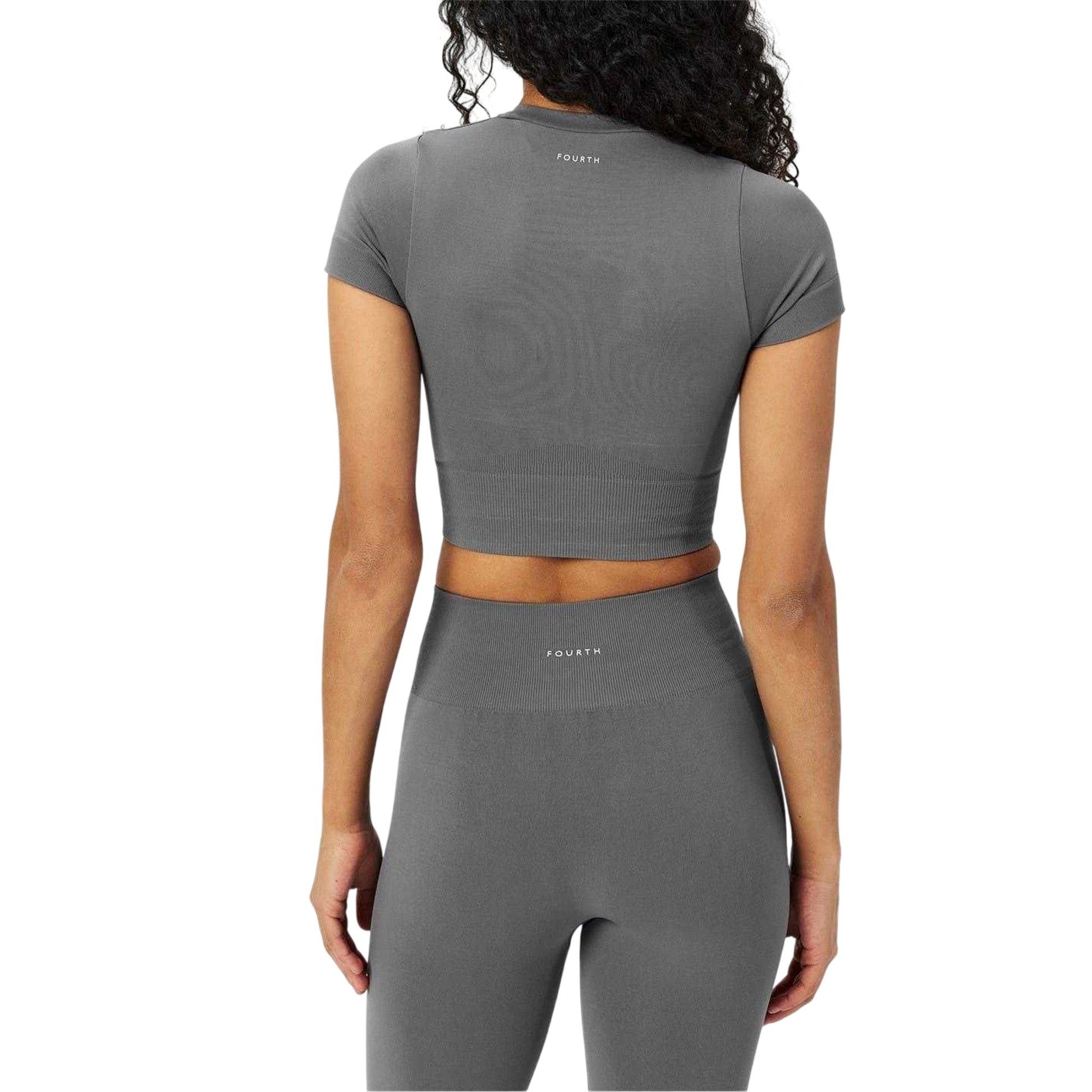 Grey - Lifestyle - 4th & Reckless Womens-Ladies Brogan Crop Top