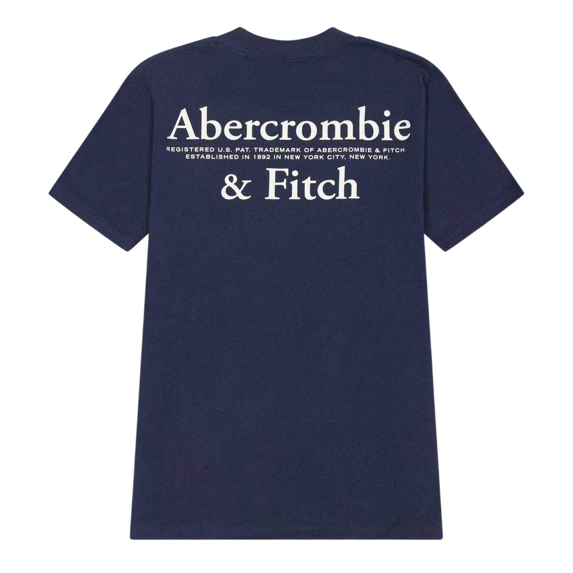 Navy Blue - Back - Abercrombie & Fitch Childrens-Kids Foothill T-Shirt