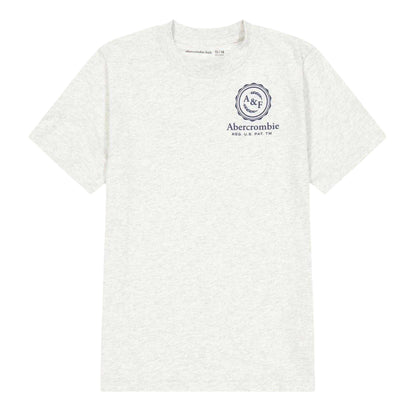 Light Grey - Front - Abercrombie & Fitch Childrens-Kids Foothill T-Shirt