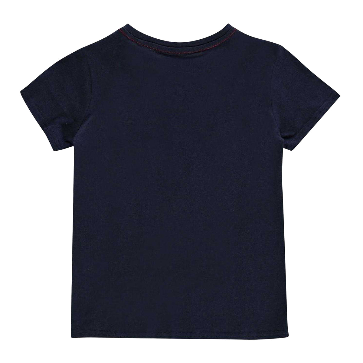 Blue - Back - Guess Childrens-Kids Logo Cotton T-Shirt