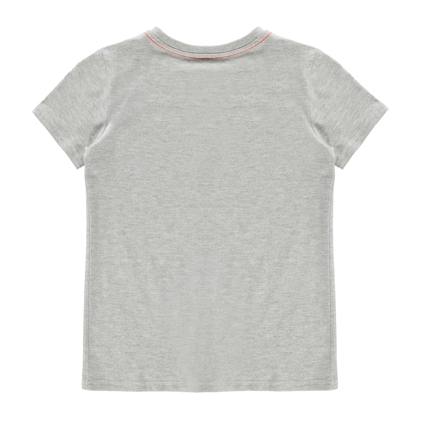 Light Grey - Back - Guess Childrens-Kids Logo Cotton T-Shirt