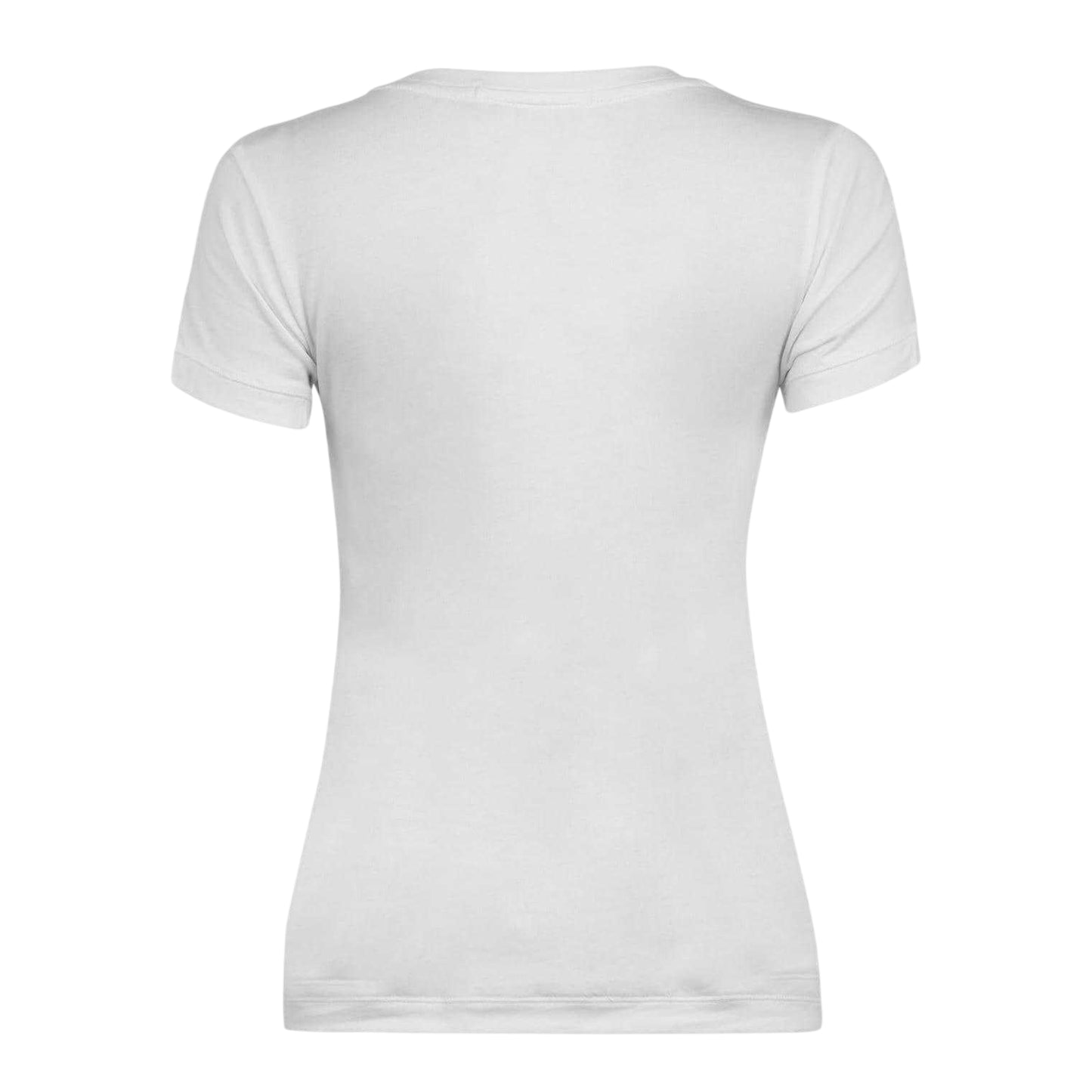 Bright White - Back - Calvin Klein Womens-Ladies Cotton Slim Short-Sleeved T-Shirt