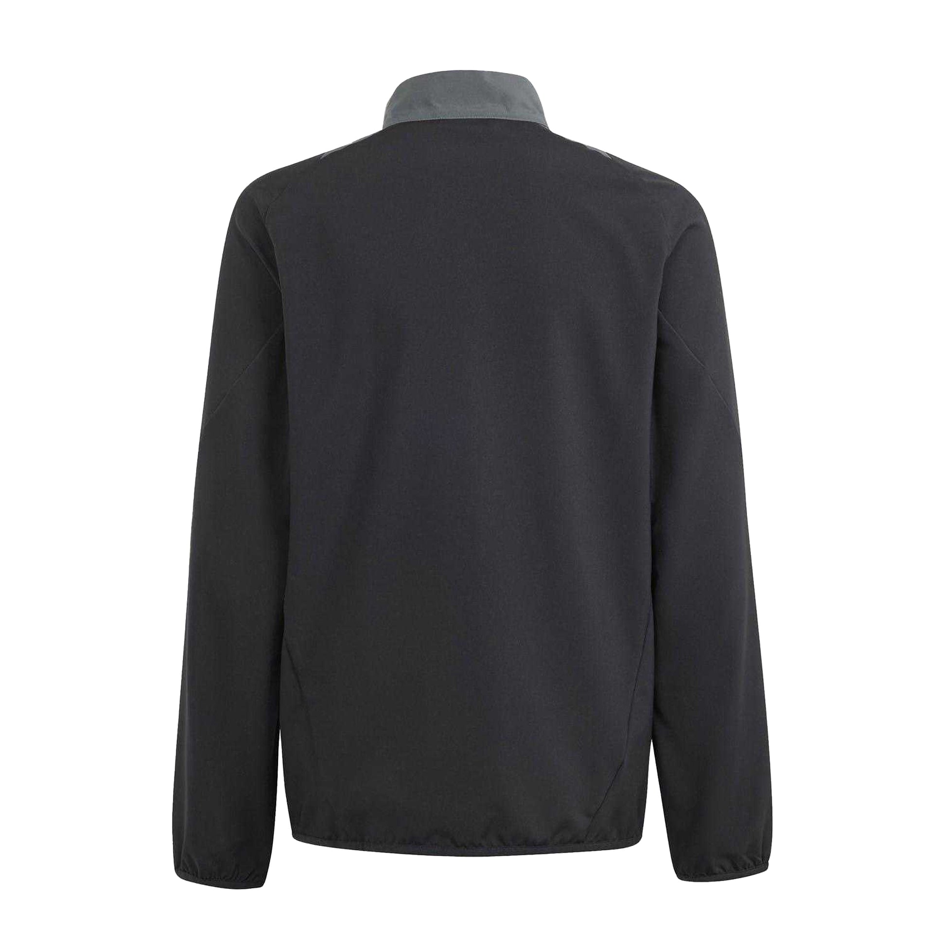 Black-Dark Grey - Back - Adidas Childrens-Kids Tiro 24 Raglan Track Jacket
