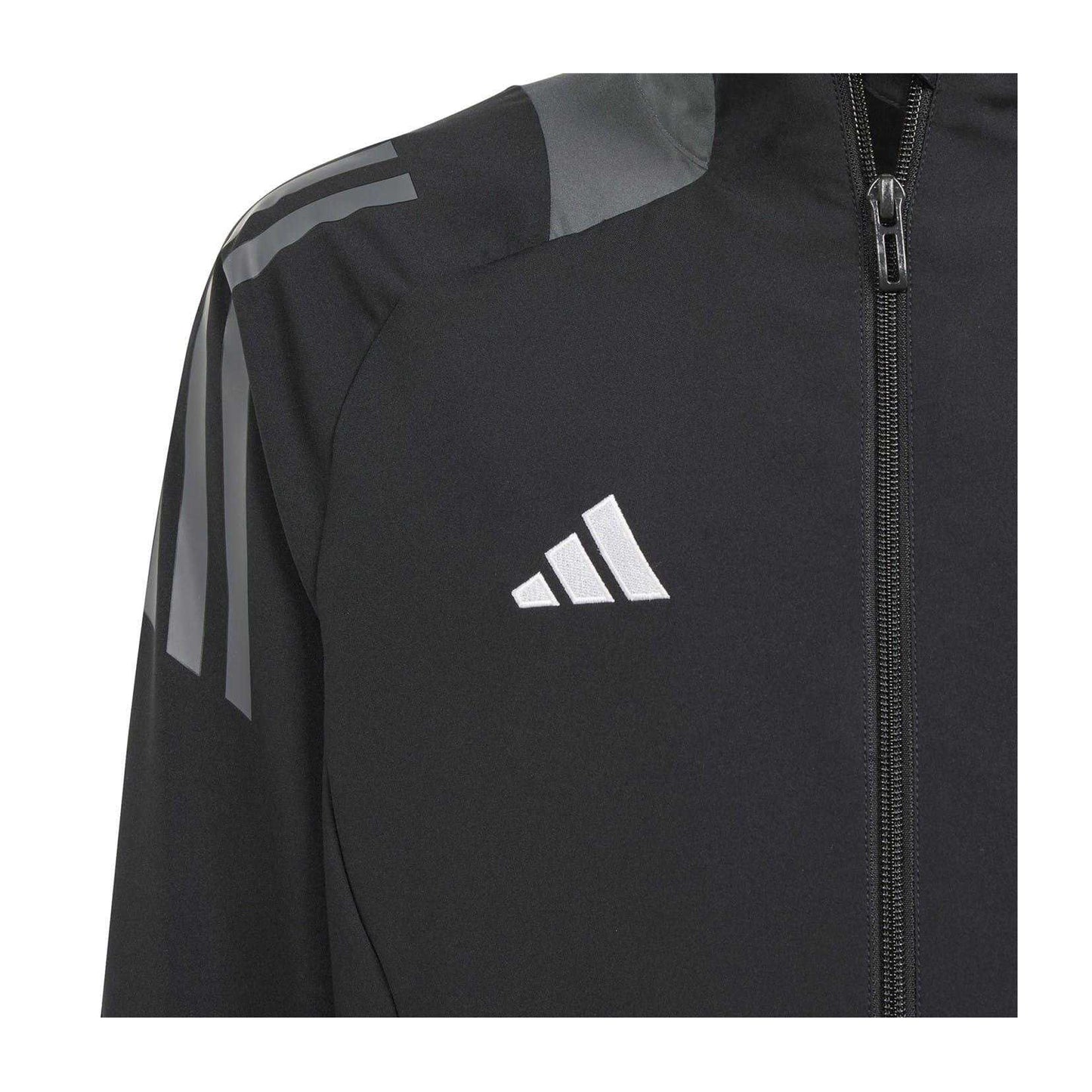 Black-Dark Grey - Side - Adidas Childrens-Kids Tiro 24 Raglan Track Jacket