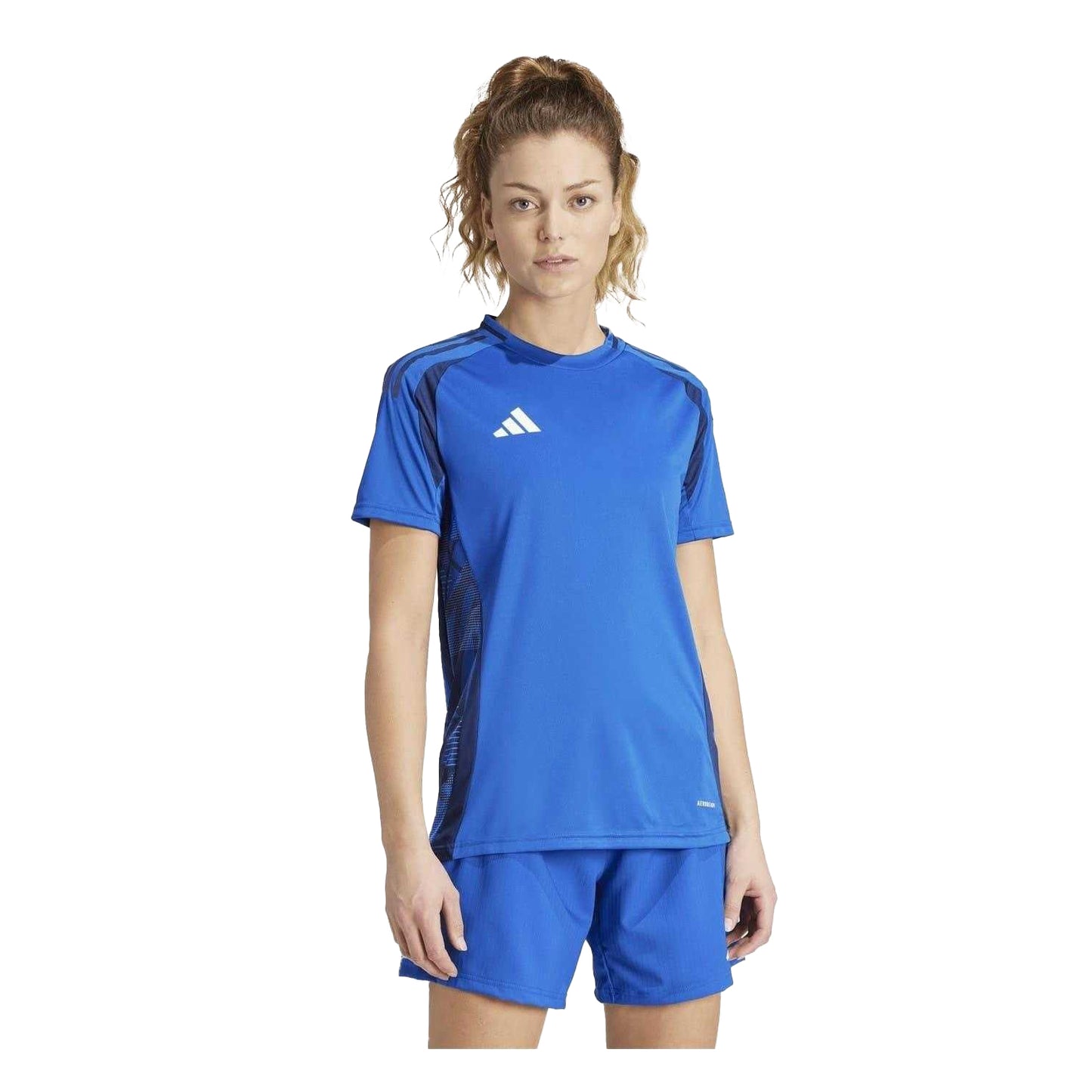 Royal Blue - Side - Adidas Womens-Ladies Tiro 24 Competition Match T-Shirt