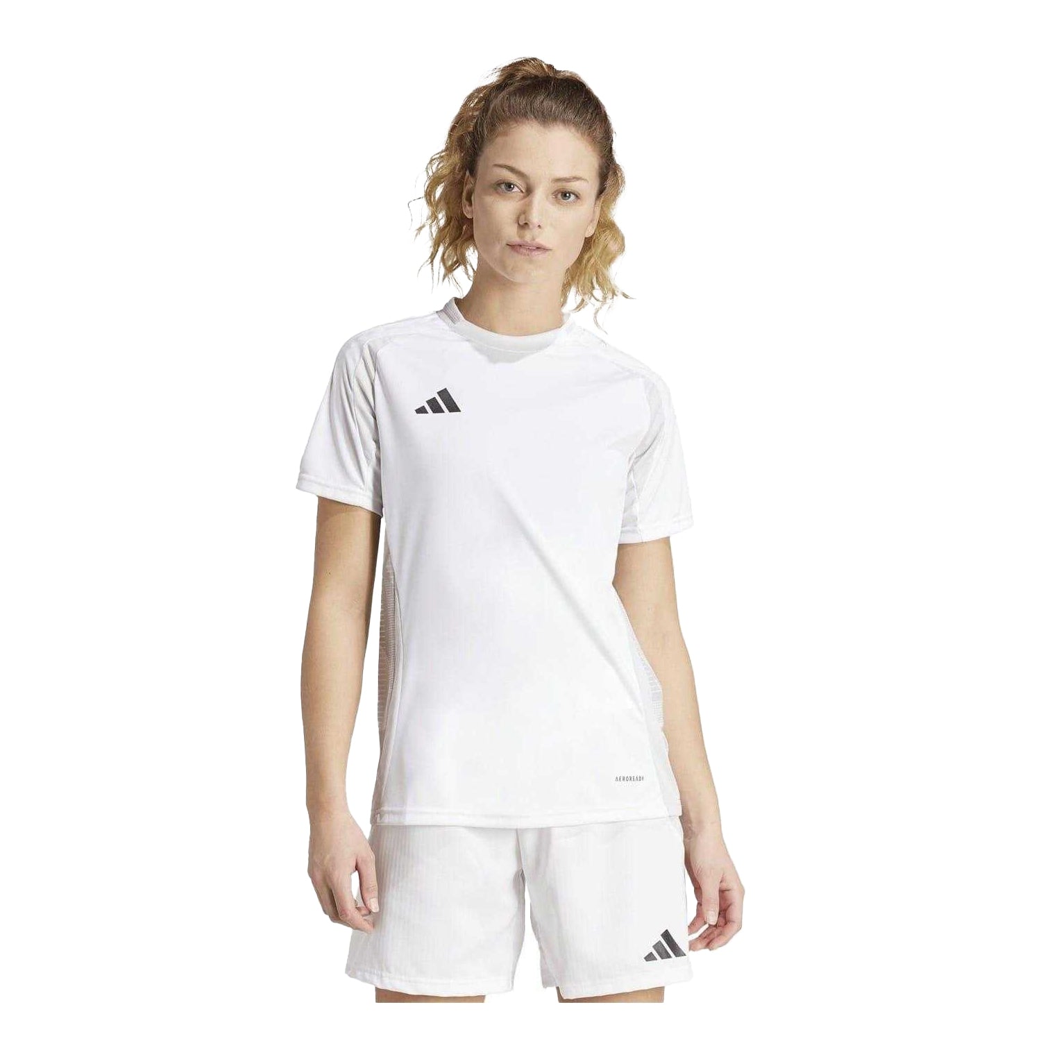 White - Side - Adidas Womens-Ladies Tiro 24 Competition Match T-Shirt