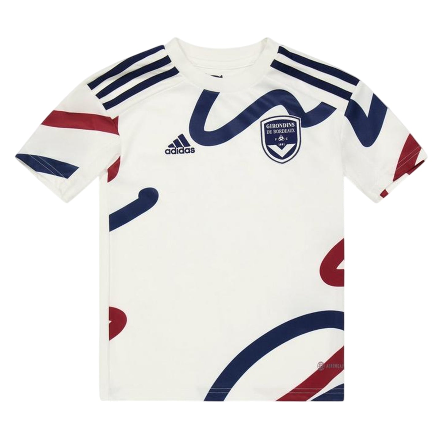 White - Front - Adidas Childrens-Kids Doodle Raglan T-Shirt