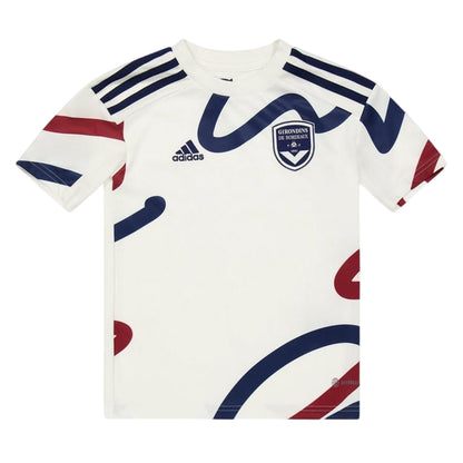White - Front - Adidas Childrens-Kids Doodle Raglan T-Shirt