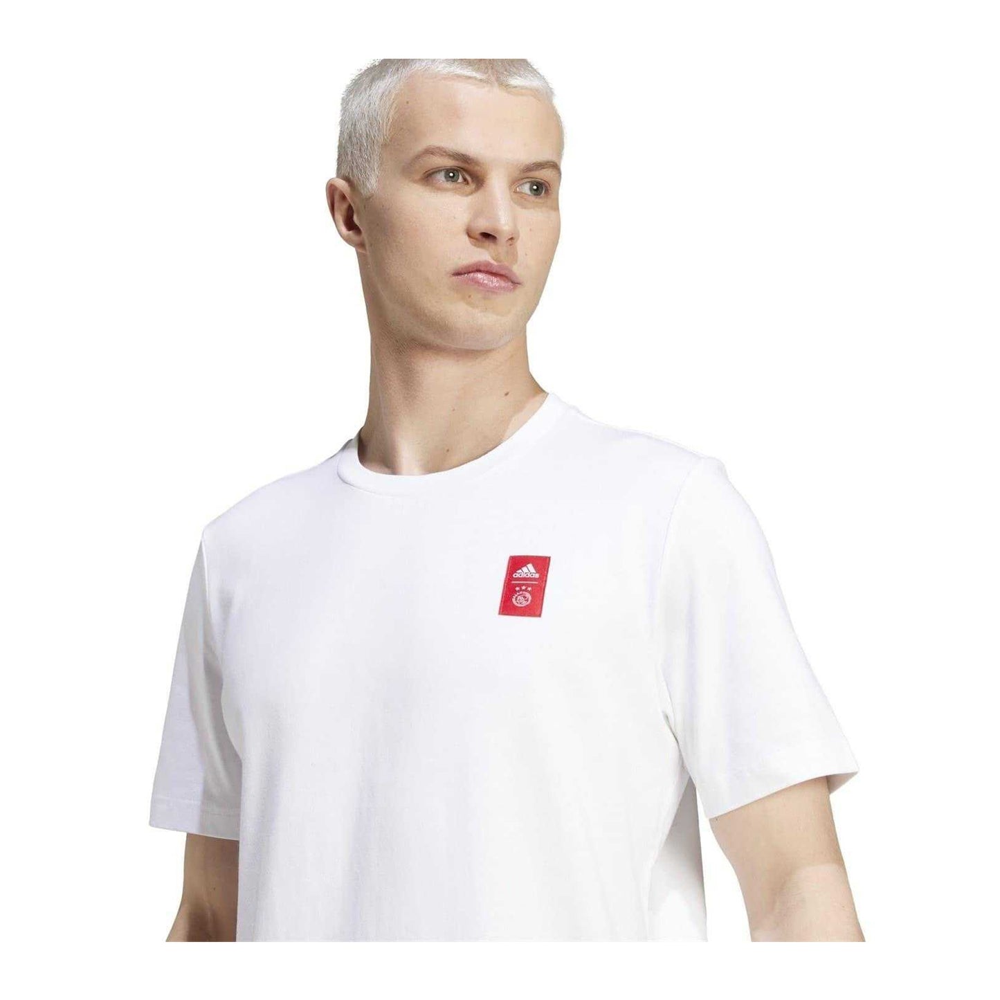 White - Lifestyle - Adidas Mens Ajax Amsterdam T-Shirt