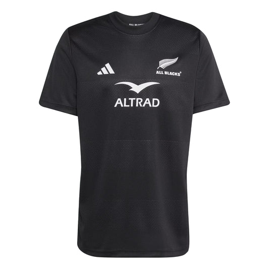 All Black - Front - New Zealand All Blacks Mens Adidas T-Shirt