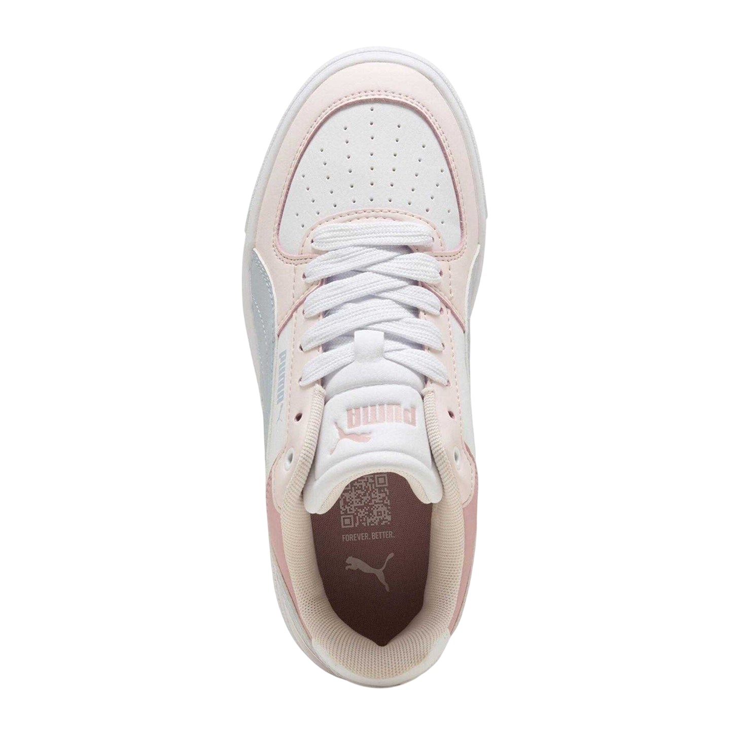 Blue-Blush Pink-White-Blue - Lifestyle - Puma Childrens-Kids Caven III Trainers