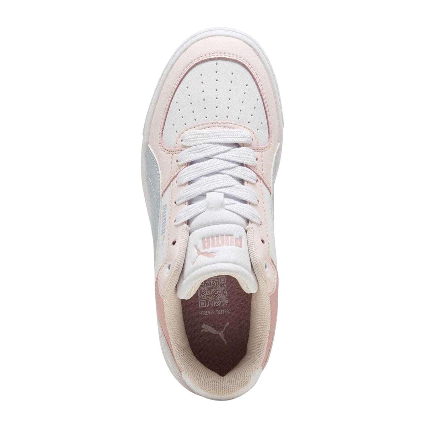Blue-Blush Pink-White-Blue - Lifestyle - Puma Childrens-Kids Caven III Trainers