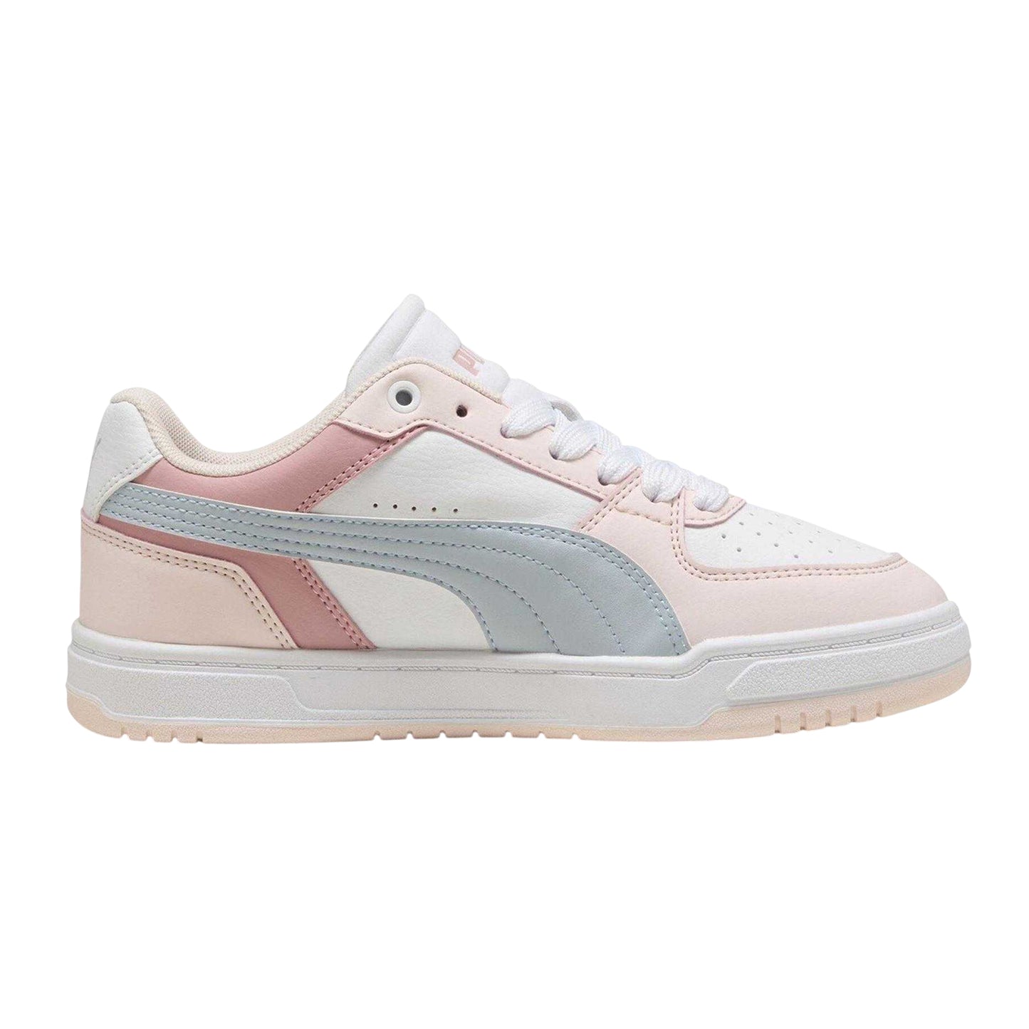 Blue-Blush Pink-White-Blue - Front - Puma Childrens-Kids Caven III Trainers