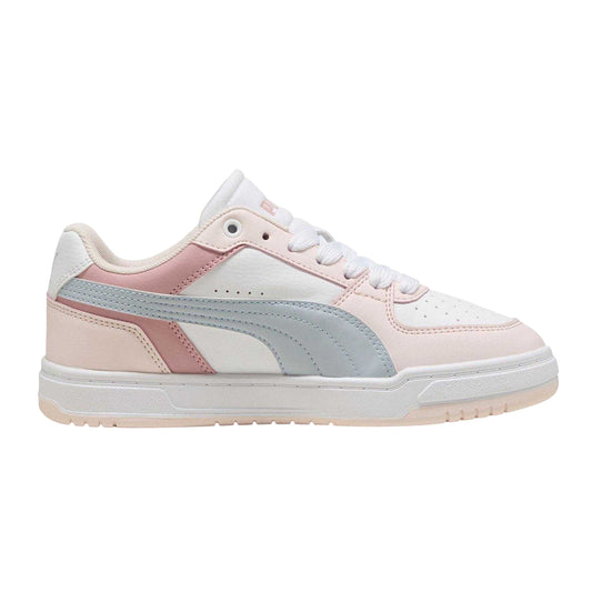 Blue-Blush Pink-White-Blue - Front - Puma Childrens-Kids Caven III Trainers