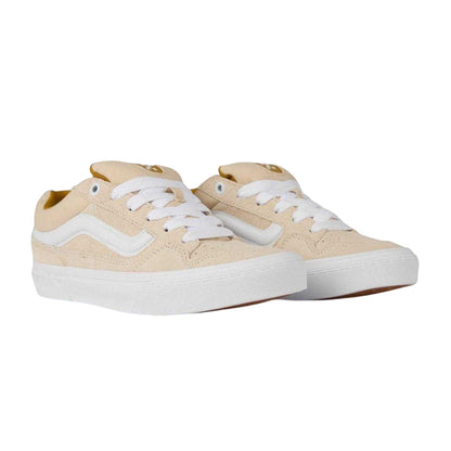 Brulee-Creme - Lifestyle - Vans Womens-Ladies Caldrone Suede Low Skate Shoes