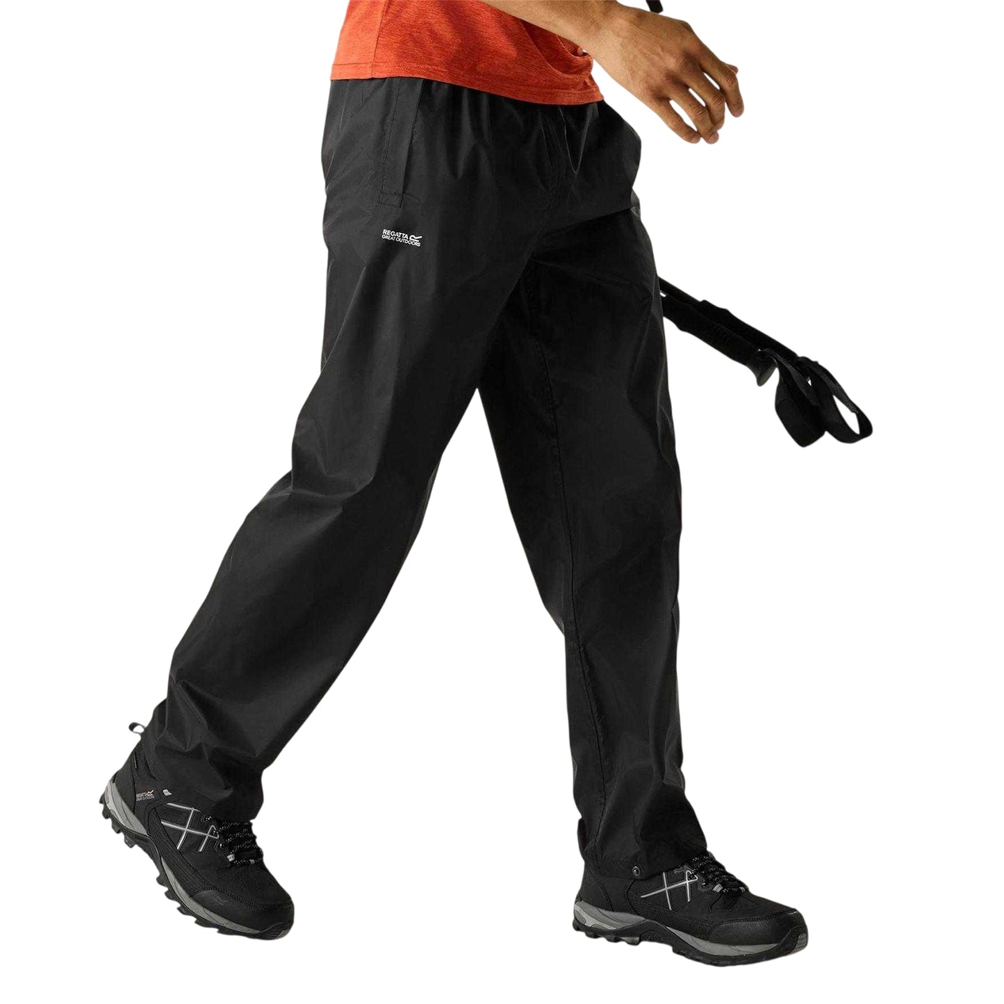 Black - Front - Regatta Mens Waterproof Trousers