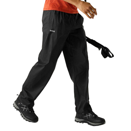 Black - Front - Regatta Mens Waterproof Trousers