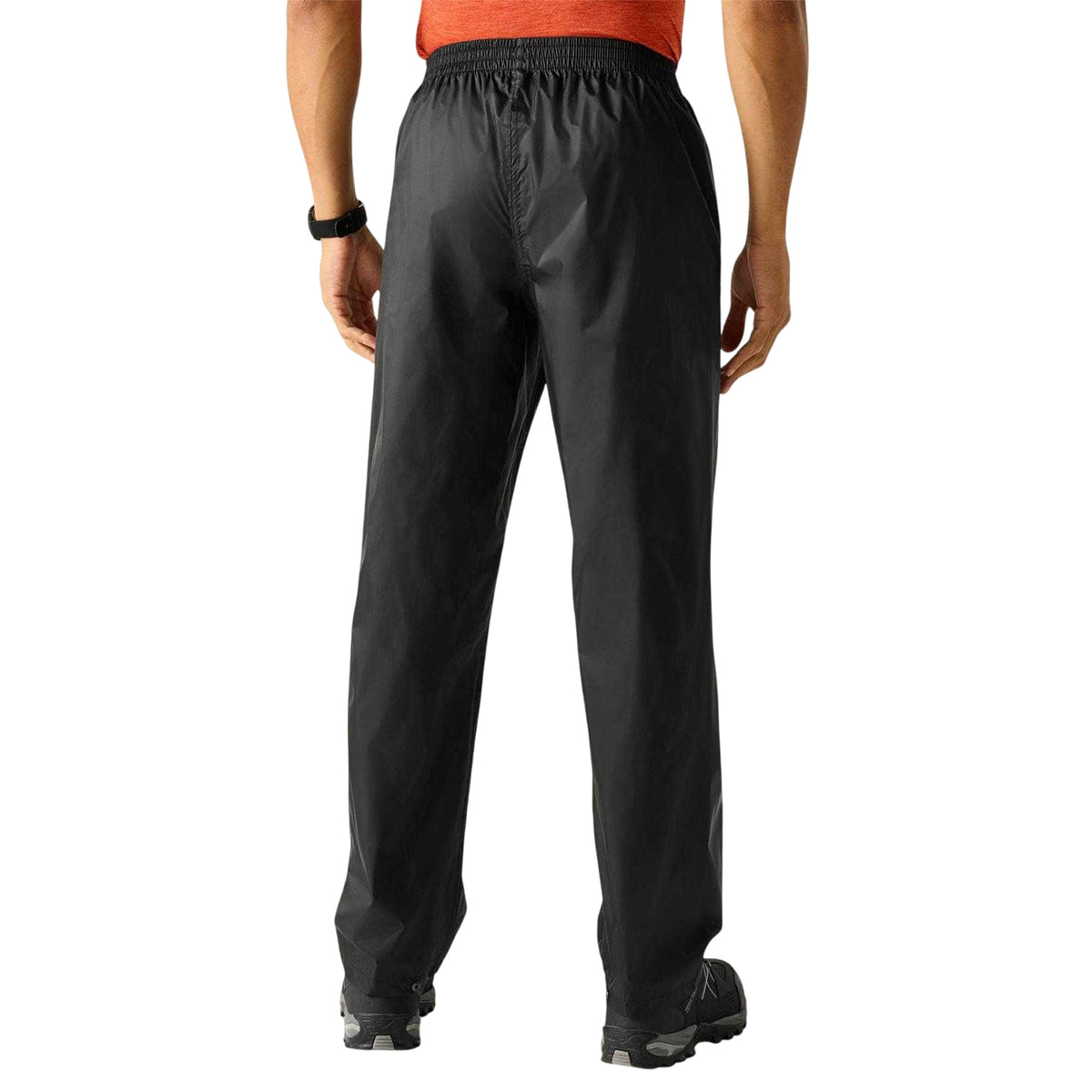 Black - Back - Regatta Mens Waterproof Trousers