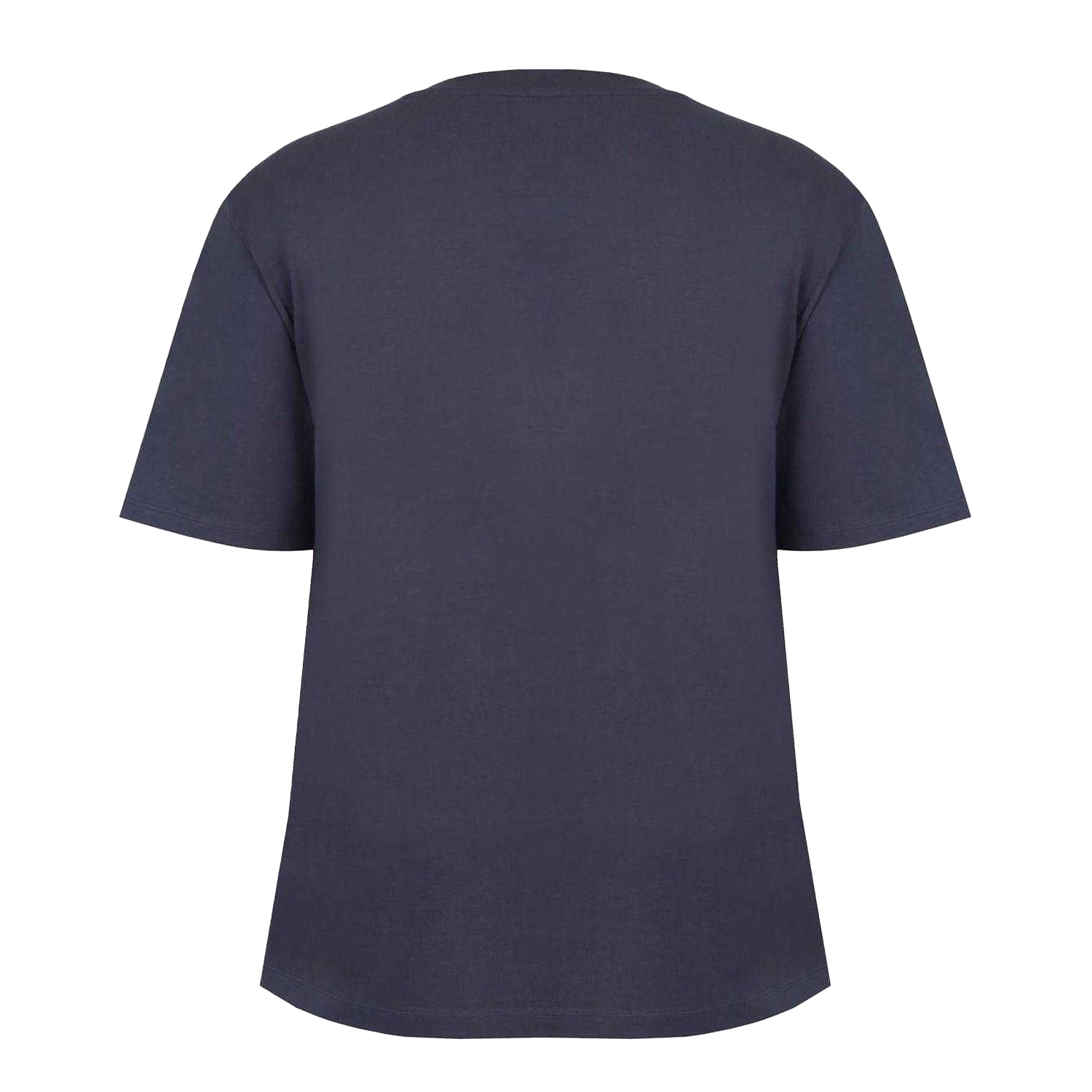 Blue - Back - Firetrap Womens-Ladies Flower Skull Crew Neck Regular T-Shirt