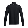 Black - Back - Under Armour Mens Trail Run Quarter Zip Top