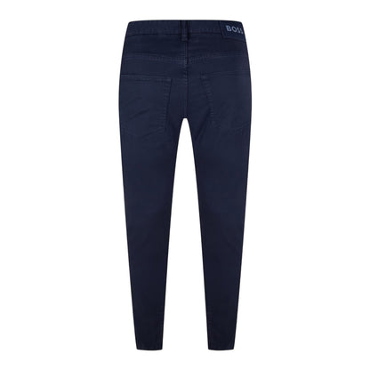 Dark Blue - Back - Boss Mens H-Delaware5 Slim Trousers