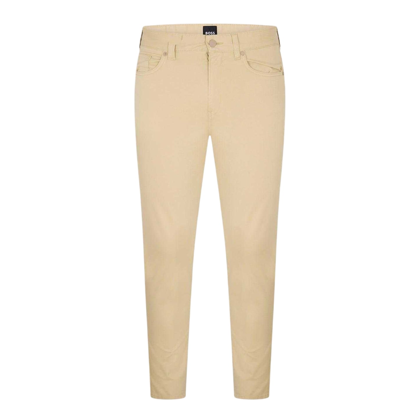 Light Beige - Front - Boss Mens H-Delaware5 Slim Trousers