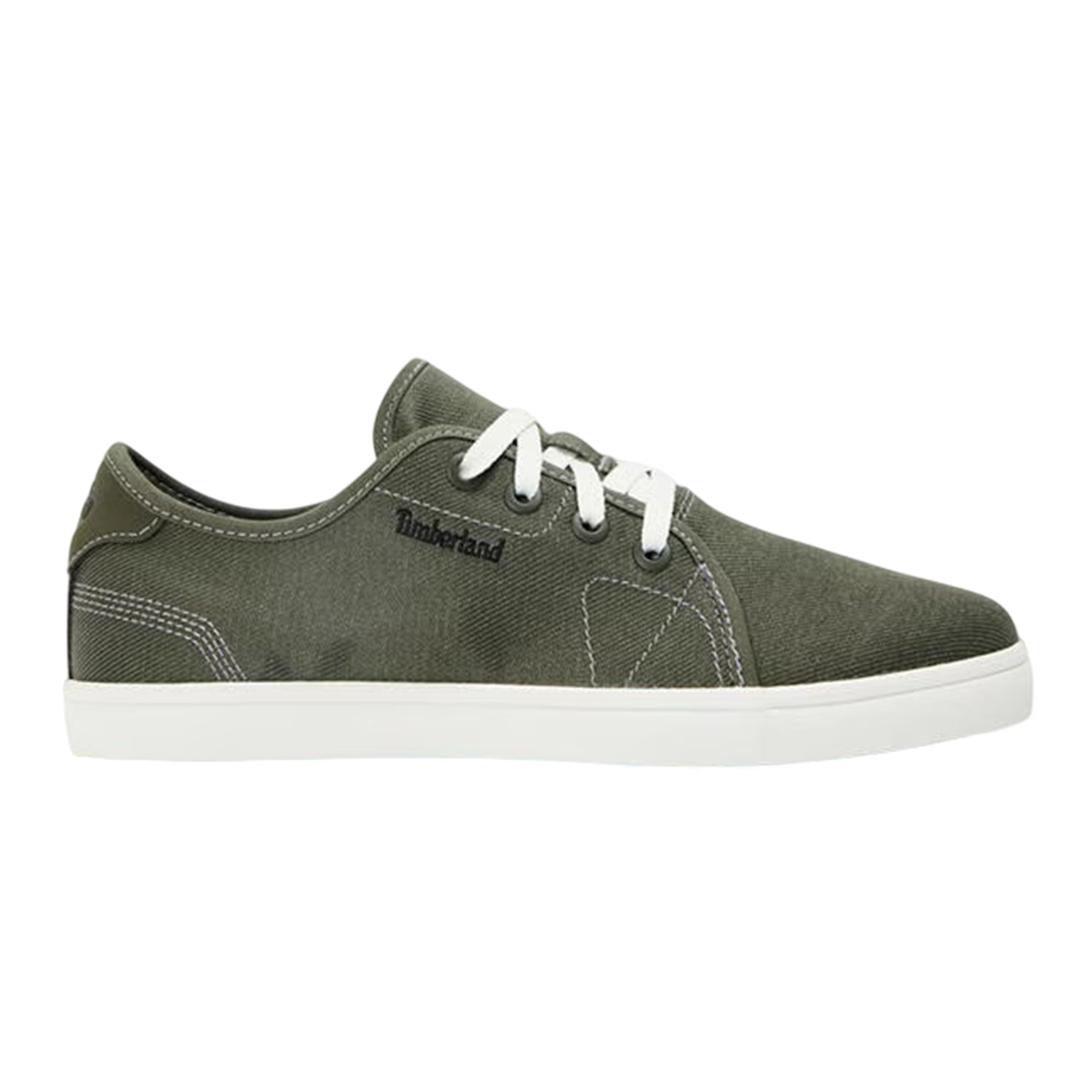 Leaf Green - Front - Timberland Mens Canvas Low Cut Trainers