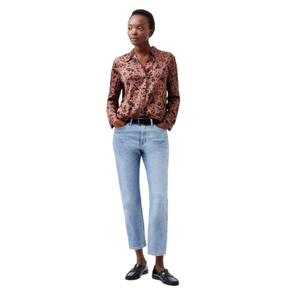 Russet - Lifestyle - French Connection Womens-Ladies Floral Regular Long-Sleeved Blouse